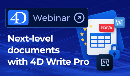 Neues Webinar 4D Write Pro